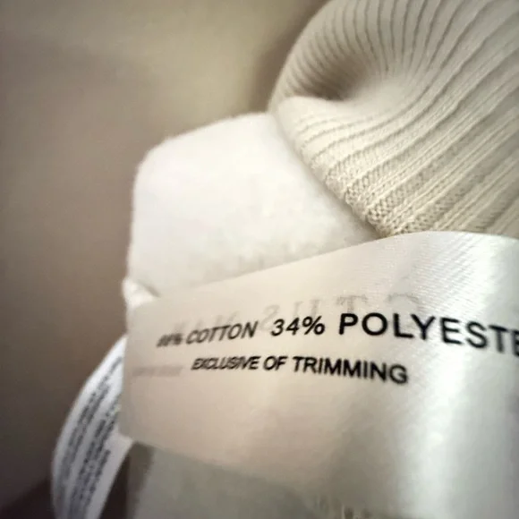 Denim & Flower Beige Hoodie Sweater - Picture 2 of 2